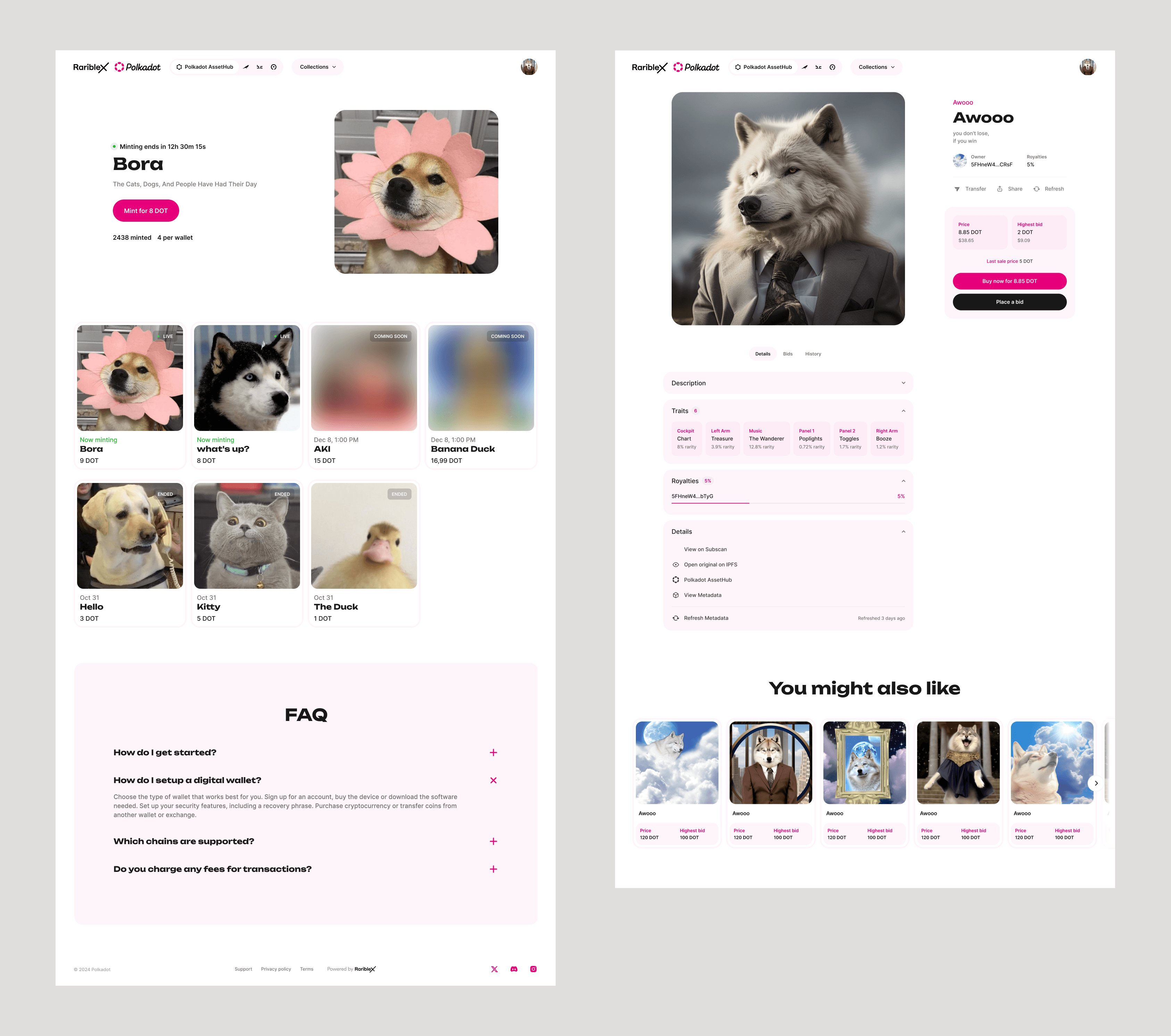 Launchpad and Item Page