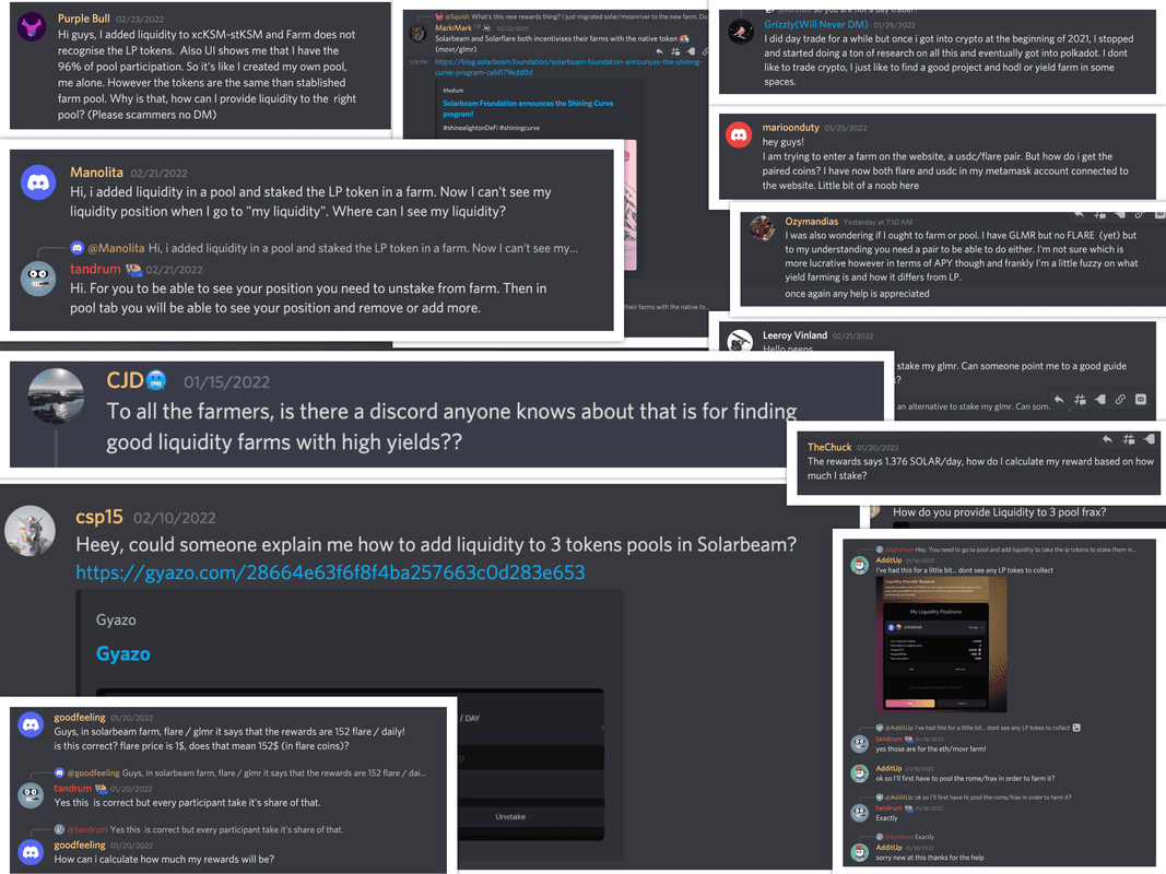 Information asymmetry in finding and participating in liquidity pools and yield farms
